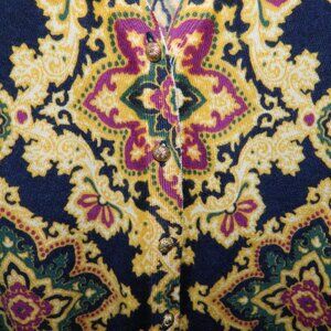 Talbots Petites Merino Wool Cardigan Sweater Size MP (tag L but fits smaller)